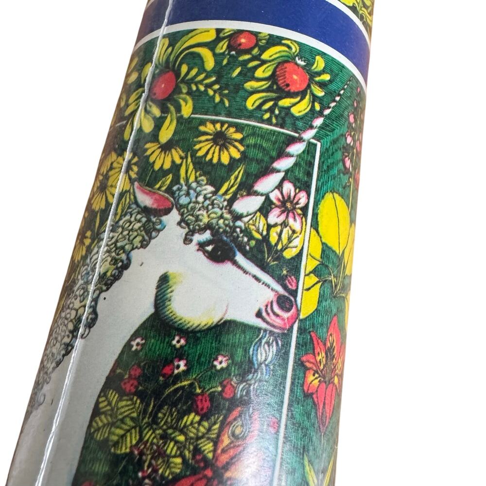 Unicorn Wrapping Paper Medieval Tapestry Floral Woodland Fantasy Gift Wrap Roll